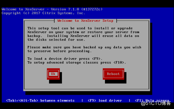 安装citrix xenserver 7.1.0系统